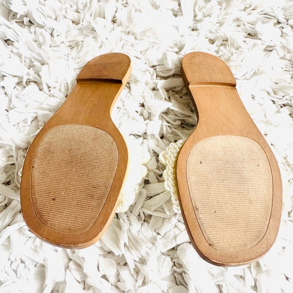 Steve Madden Knicky Pearl Ivory Rhinestone Slide Sandals Size 8 - Picture 7 of 8